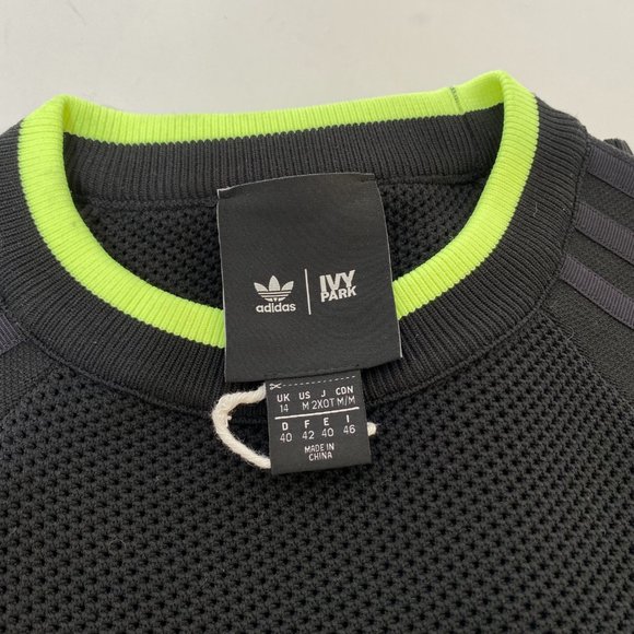 ADIDAS x IVY PARK Black Mesh Knit Crop Top - Picture 8 of 8